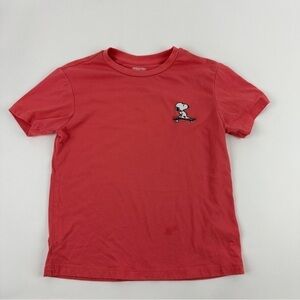Peanuts Tshirt Boys Medium 8 Coral Snoopy